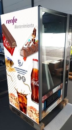 Personalización de máquinas bebidas y snacks Renfe